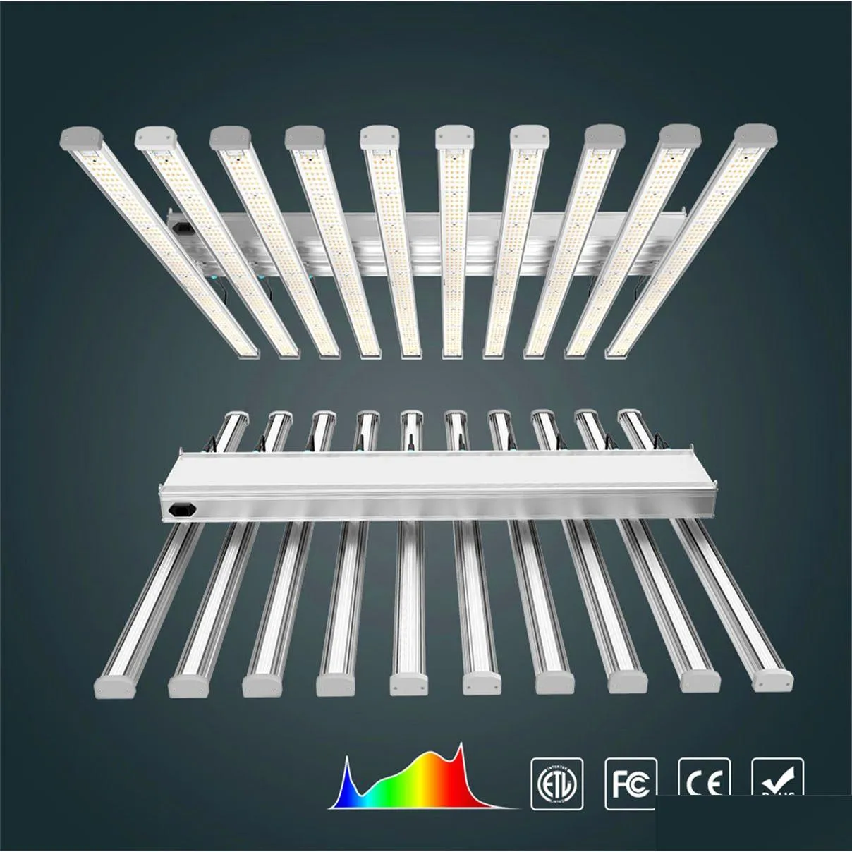 12bars 900w full spectrum samsung281b led grow lights bars for indoor and bloomevg hydroponic plants rapidly enter the growth phase to increase