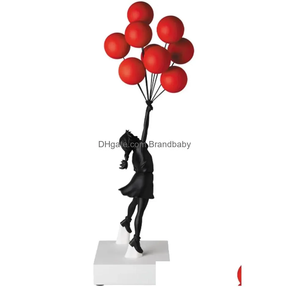 Movie & Games New Banksy Street Art Flying Balloons Girl Balloon Scpture Trend Decoration For Children58X15X15Cm Drop Delivery Toys Gi Dhyai