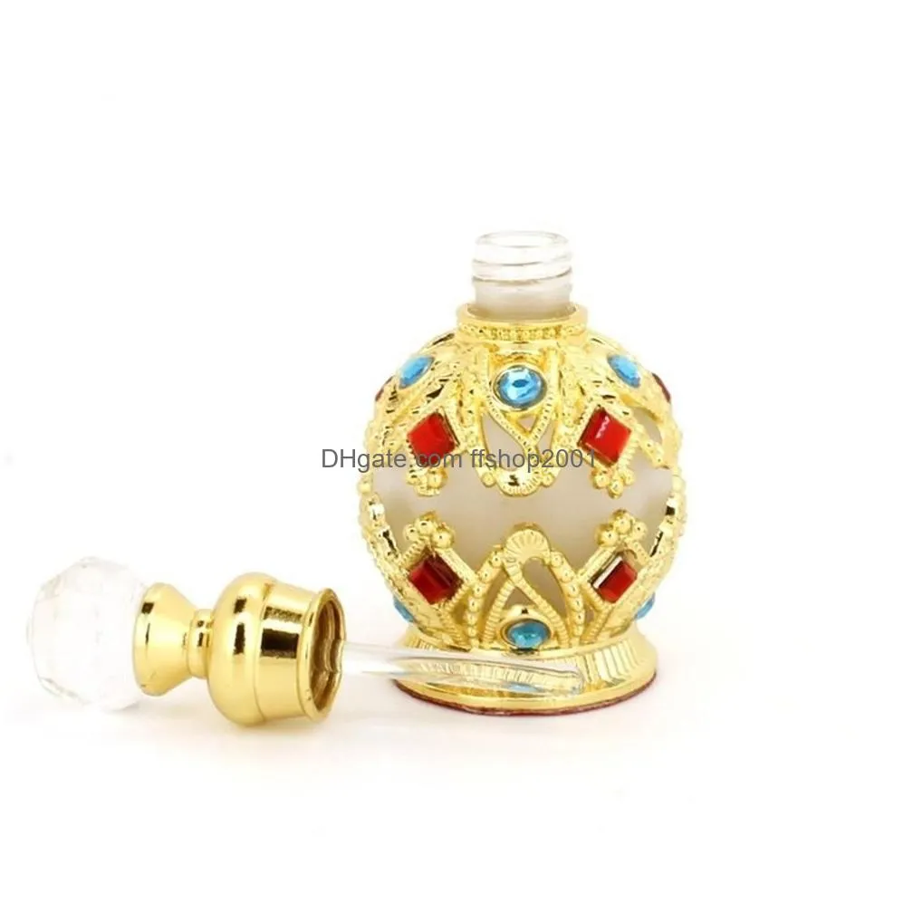 15ml vintage refillable empty crystal glass perfume bottle handmade home decor lady holiday gift fy2948 bb1203