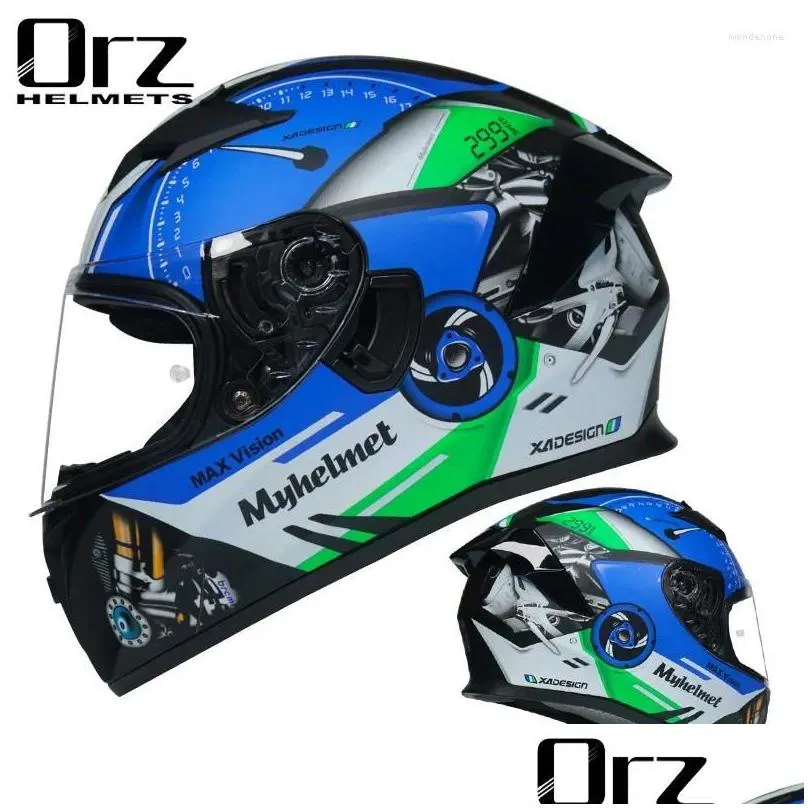 motorcycle helmets orz full face helmet casco moto capacete racing casque downhill dot approved