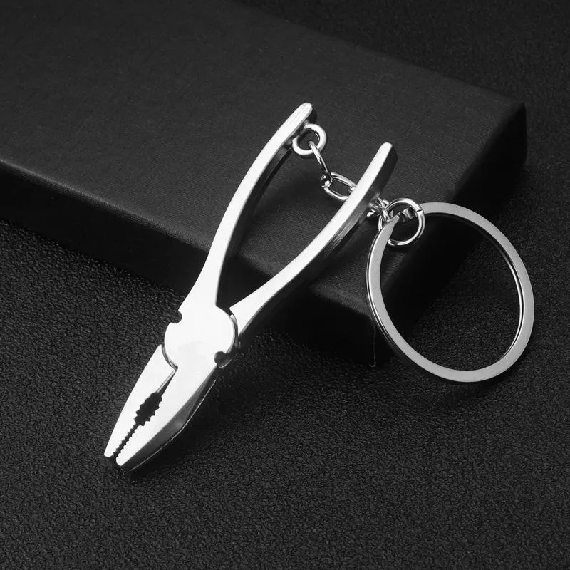 mini simulation utility key chain metal wrench pliers key pendant creative men key small gift
