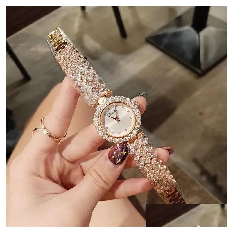 Women`S Watches 2023 Fashion Elegant Designer Womens Mens Watch Quartz Movement High Quality Women Men Diamond Wrist Watches Foe Wedd Dhvrz