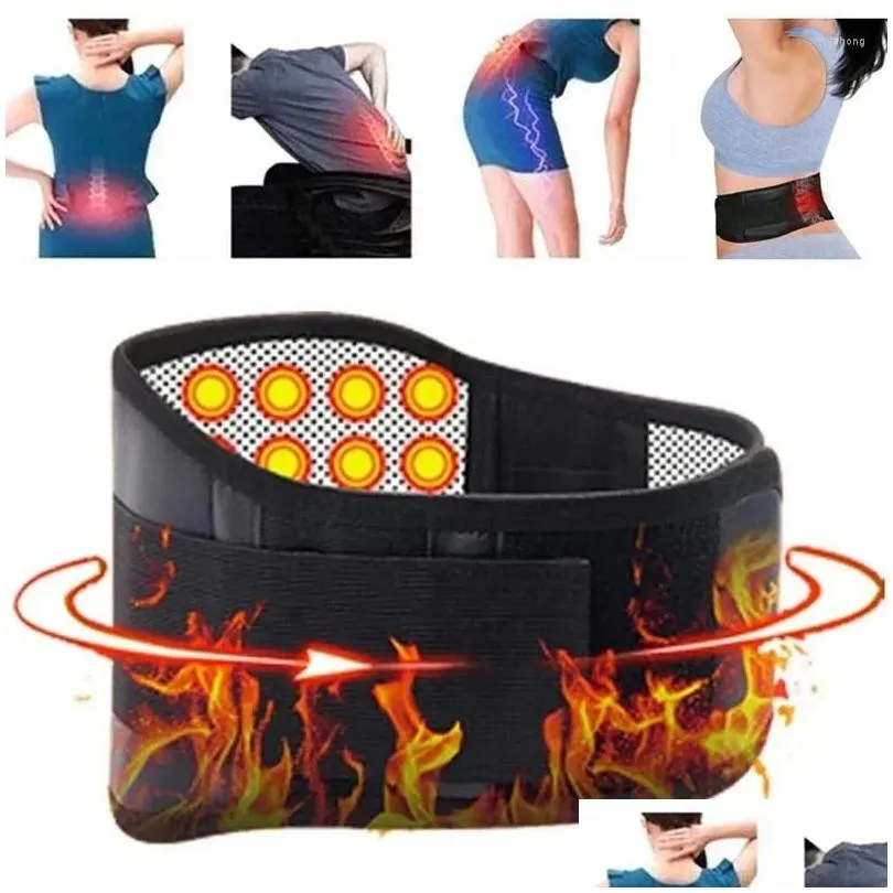 waist support faja therapy relief women brace magnetic men lumbar back pain belt adjustable self-heating