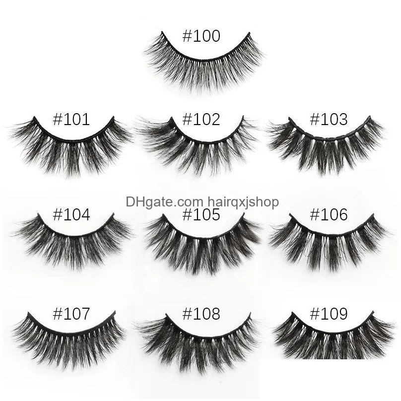 False Eyelashes 100% Handmade Wholesale Faux Mink Eyelashes In Bk Lashes Natural Long False Makeup Drop Delivery Health Beauty Makeup Dhlqe