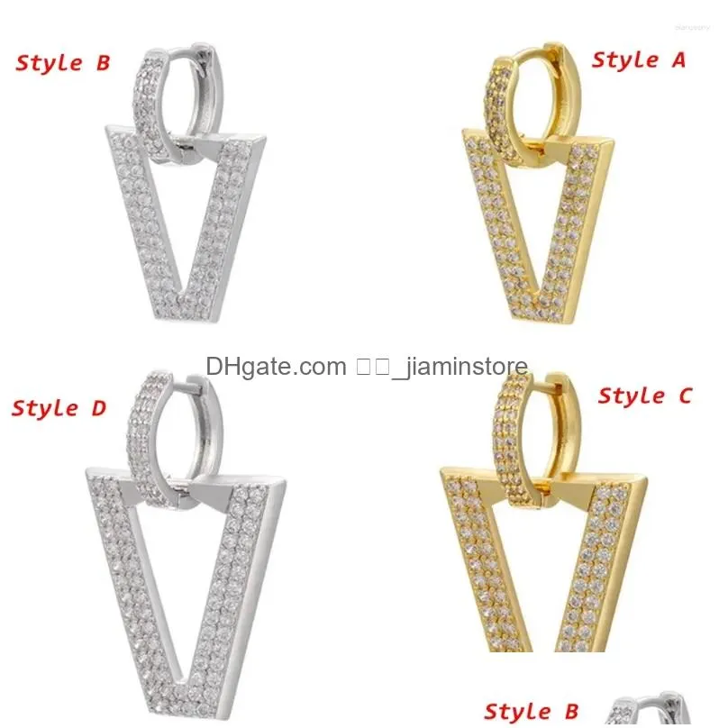 Dangle & Chandelier Dangle Earrings 1Pc With Pendant Ear Stud For Women Neon Fluorescent Party Fashion Jewelry Gifts Triangle Drop De Ot5Dx