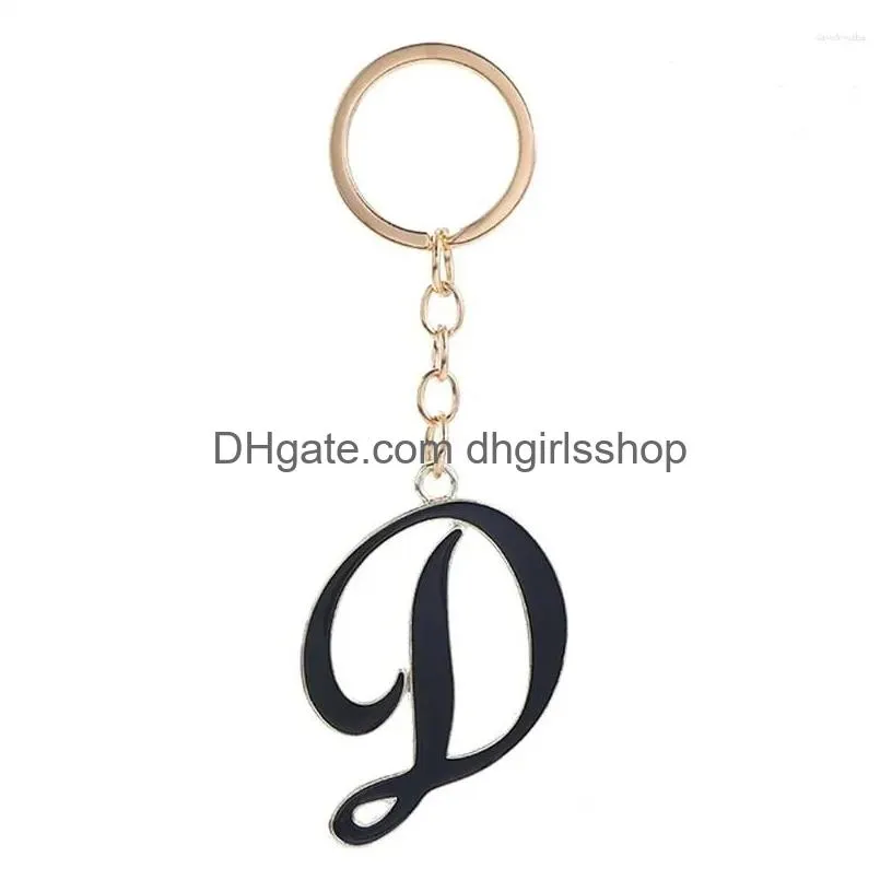 Keychains & Lanyards Keychains Fashion Women Men Female Sliver Color Gold Stainless Round Circle Keychian Jewely Drop Delivery Fashio Dhmzg