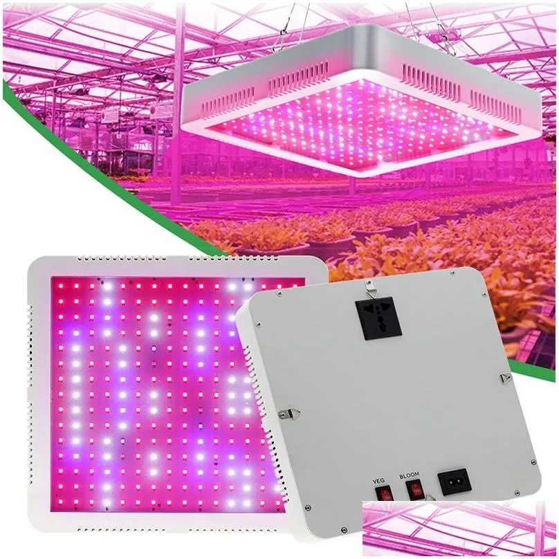 full spectrum led grow light 2000w with veg and bloom double switch plant lamp for indoor hydroponic seedling tent greenhouse flower