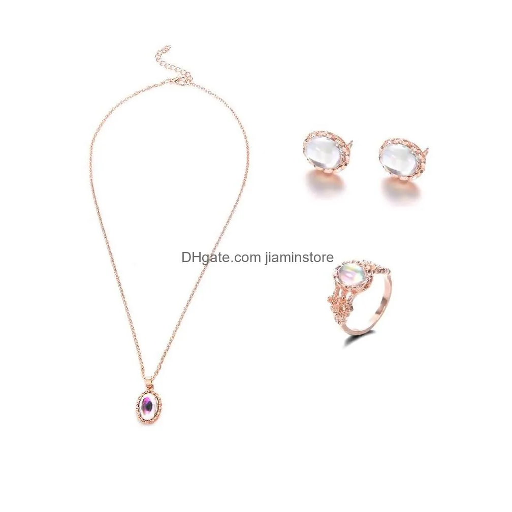 Other Jewelry Sets Gemstone Trend Jewelry Set Fashion Wholesale Party Jewely Drop Delivery Jewelry Jewelry Sets Dhe27