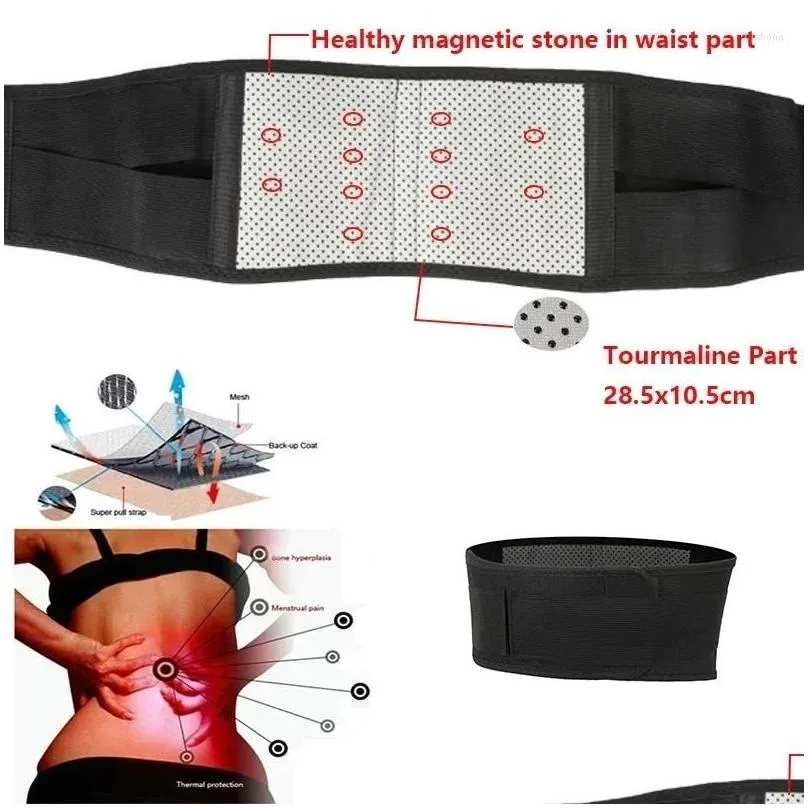 waist support faja therapy relief women brace magnetic men lumbar back pain belt adjustable self-heating