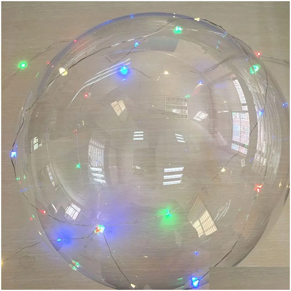 bobo ball wave led string 5 meter 18 24 36 balloon light with battery for christmas halloween wedding party home decoration