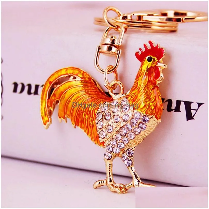 Party Favor Cute Chicken Keychain Chickens Keychains Pendant For Purse Bag 1221999 Drop Delivery Home Garden Festive Party Supplies Ev Dh3P6