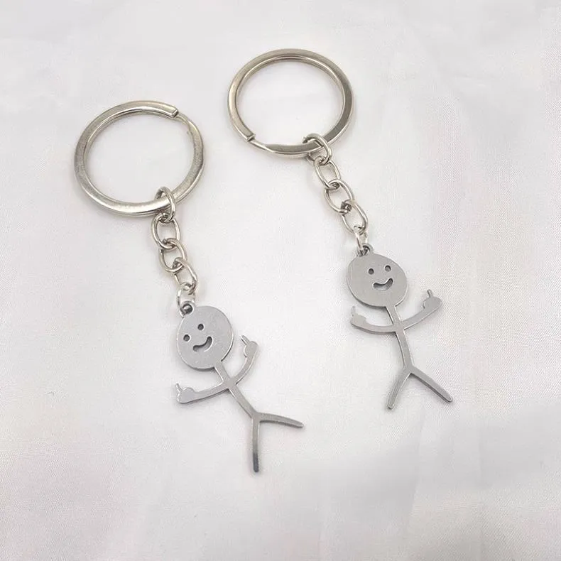 ghost couple keychain pendant personality fun match person cute bag pendant student gift