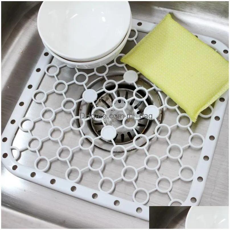 Other Kitchen Tools Mti-Functional Hanging Sink Fruit And Vegetable Drain Pad Heat Insation Non-Slip Water Filter 26Cm 1221935 Drop De Dhvdv