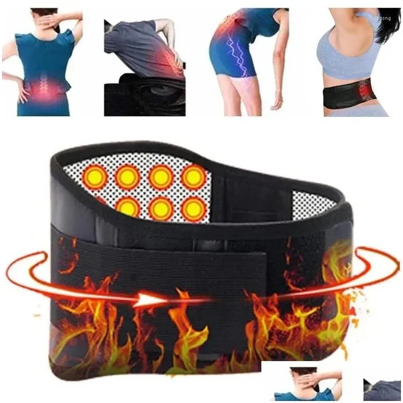 waist support faja therapy relief women brace magnetic men lumbar back pain belt adjustable self-heating