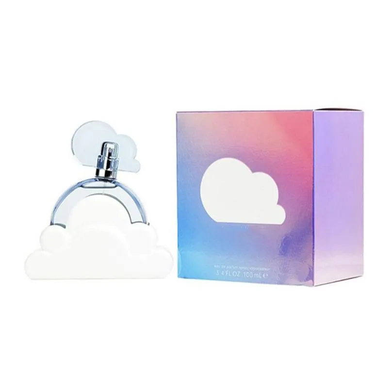 new edition 2.0 fragrance for lady blue perfume spray 100ml white cloud pink shape ariana eau de parfum charming lovely cartoon lasting fast