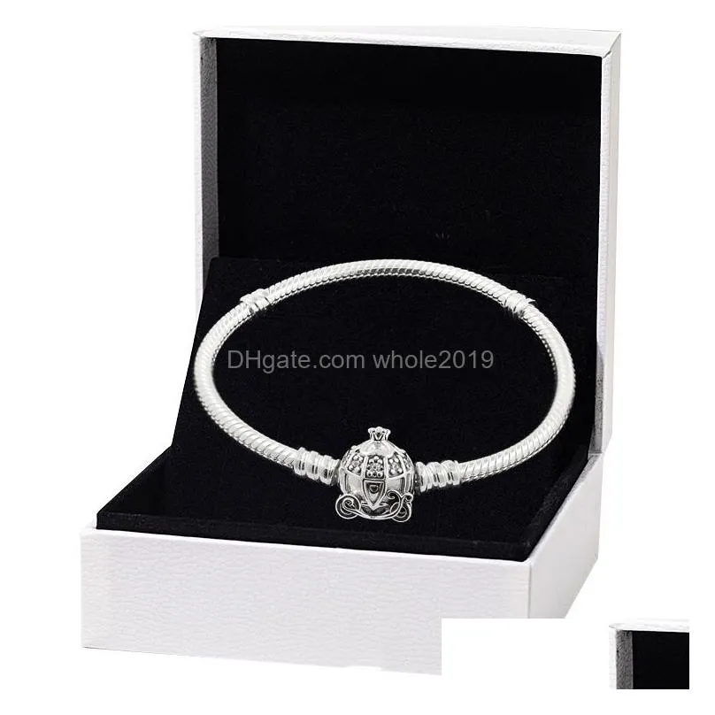 Chain S925 Sterling Sier Bracelet Womens Designer Link Charms Bracelets Pumpkin Car Fashion Couple Jewelry Valentines Day Gift Drop D Dhxky