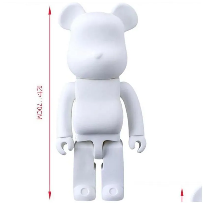 movie games est 1000% 70cm bearbrick evade glue black. white and red bear figures toy for collectors berbrick art work model decor