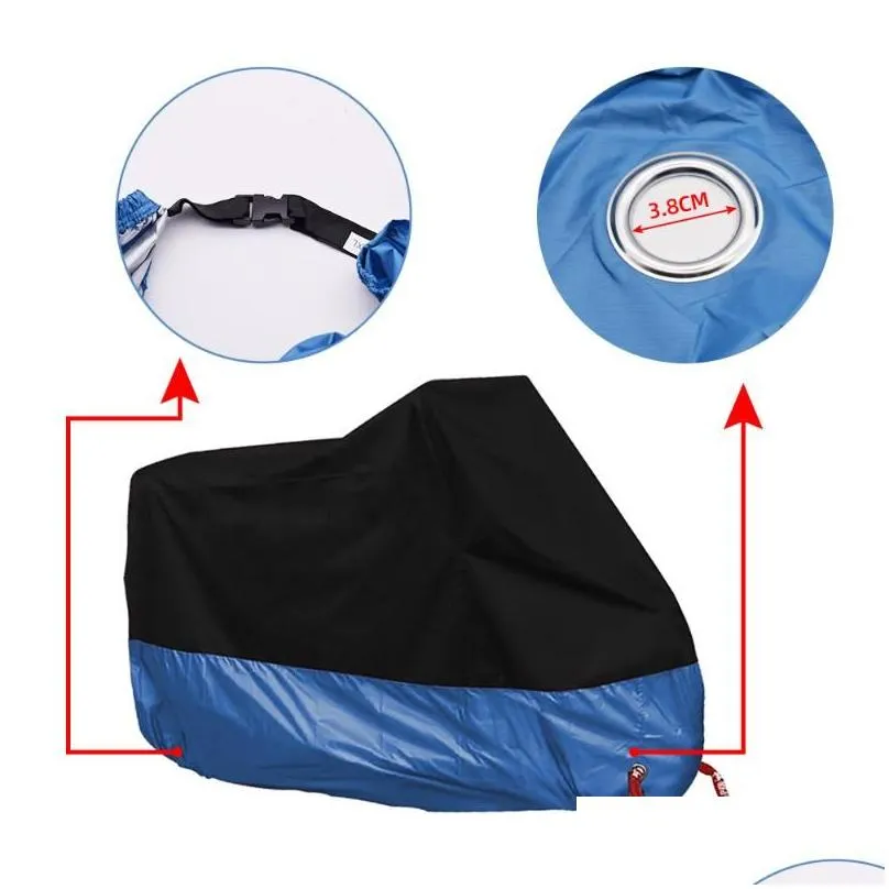 motorcycle raincoat universal motorcycle rain cover for waterproof uv protective outdoor indoor moto scooter motorbike raincover