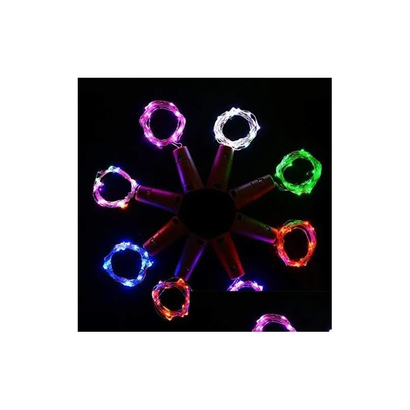 christmas holiday decorations fairy lights 2m 20leds cork shaped string light bottle stopper for xmas party wedding