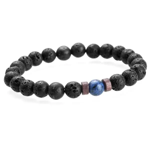 accessories mens volcanic stone bracelet natural moonstone bead jewelry european obsidian bracelet