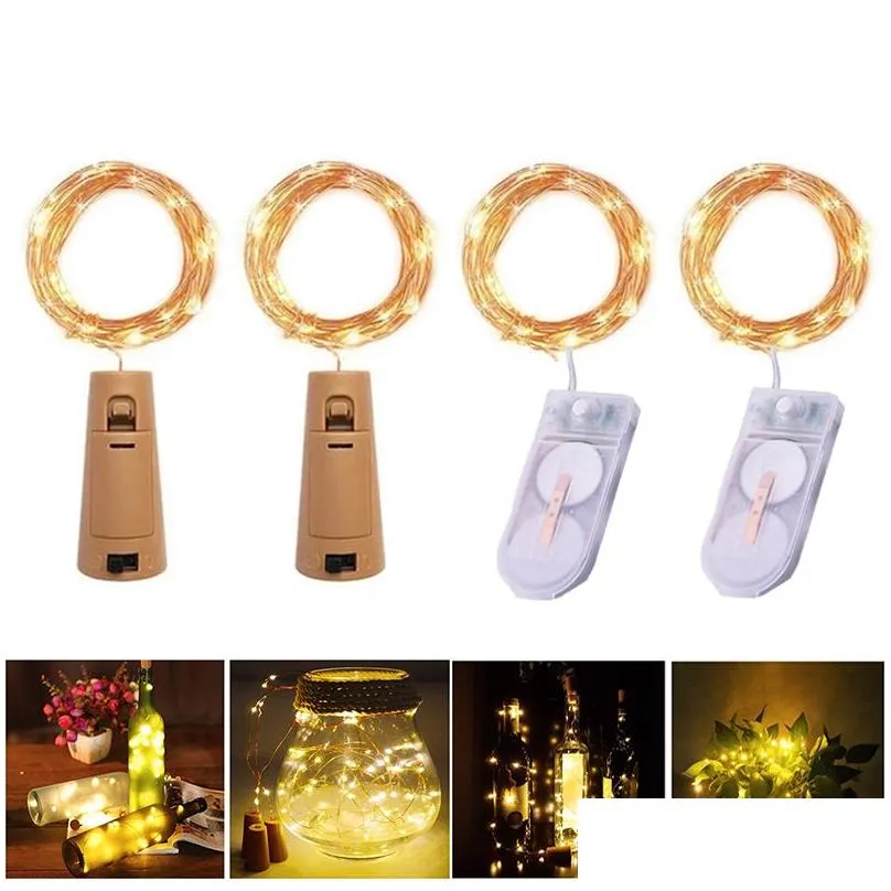 led string light waterproof copper mini fairy diy glass craft bottle lights christmas lamp 2m 20leds