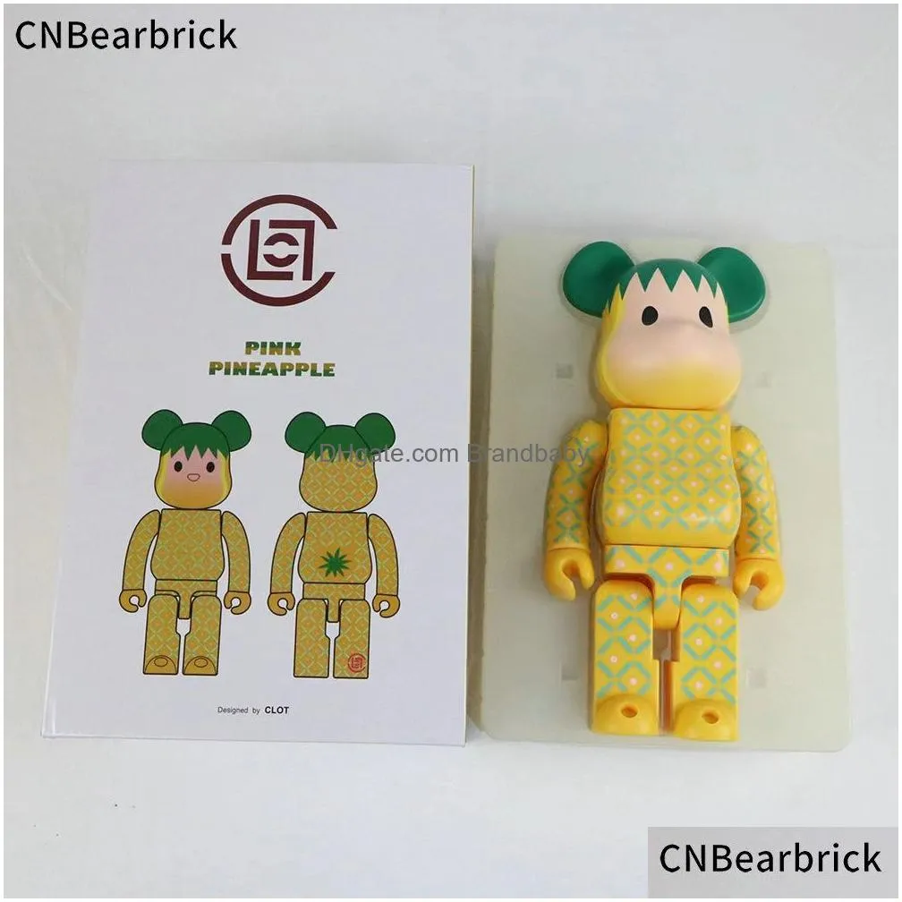 Movie & Games New Fruit Pineapple Building Block Violent Bear Bearbrick 400% 28Cm Domestic Doll Fashion Toy Decoration Drop Delivery T Dhxds