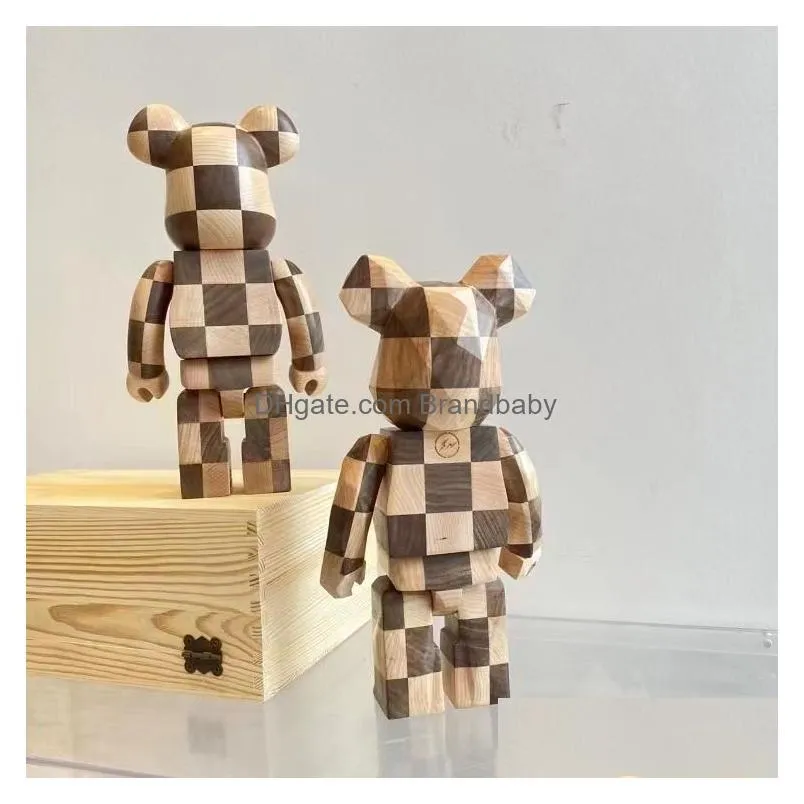 Movie & Games New Spot Game Bear Brick 400% Wood Diamond Chess Checker High End Wooden Box Packaging Trend Hand Made Ornaments 28Cm Dr Dhtbv