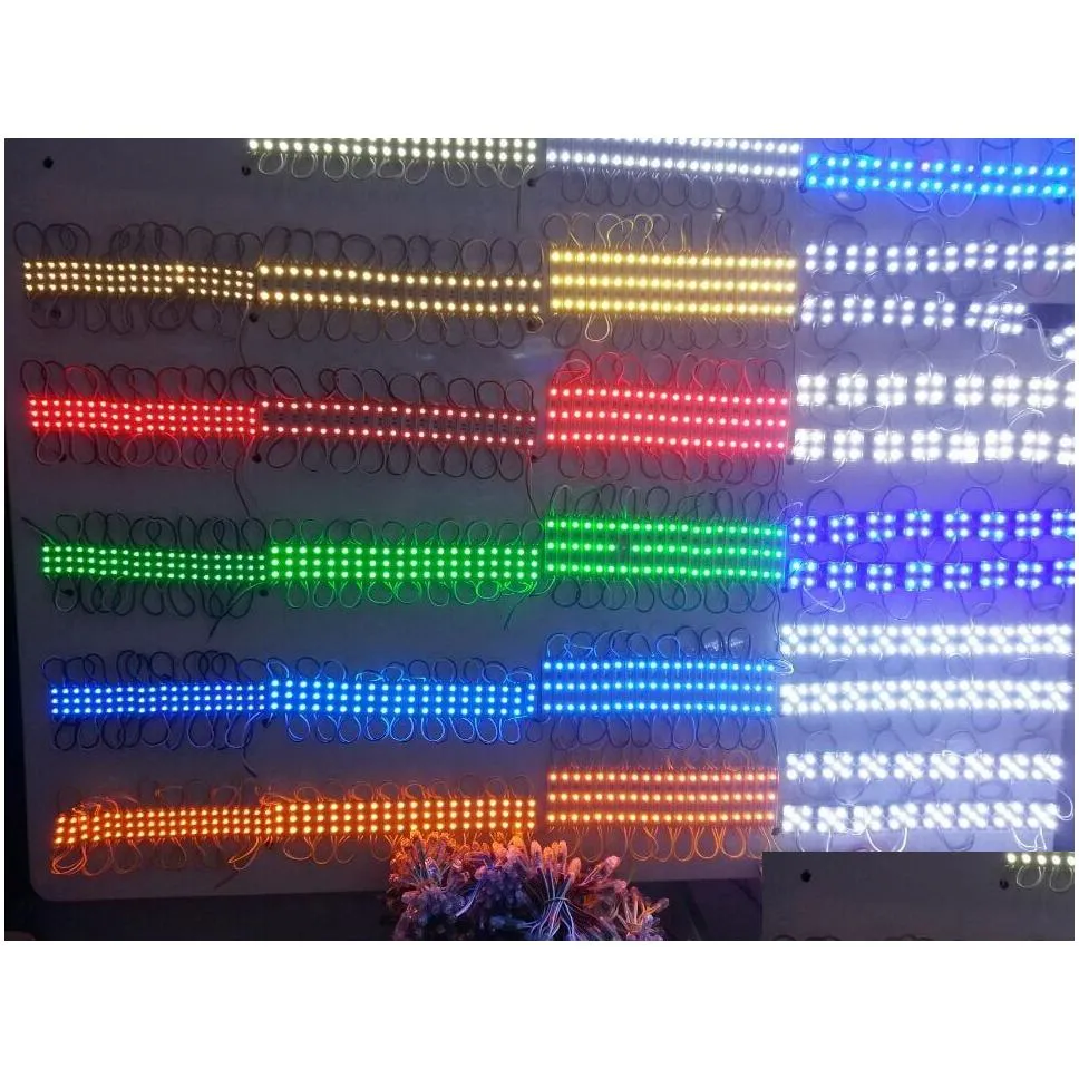 500x backlight led module for billboard led lamp light 5050 smd 6 leds 120 lumen green/red/blue/warm/white waterproof ip65 dc 12v by