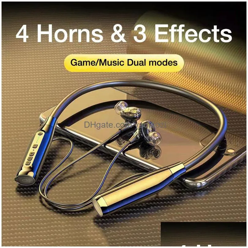 cell phone earphones wireless headphones neckband bluetooth earphone 100 hours long battery with microphon auriculares sport headset noise reduction