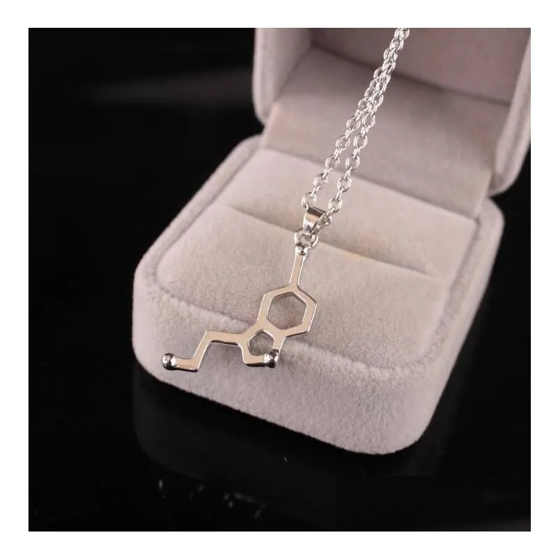 Pendant Necklaces Dopamine Molecar Science Student Necklace Drop Delivery Jewelry Necklaces Pendants Dhypb