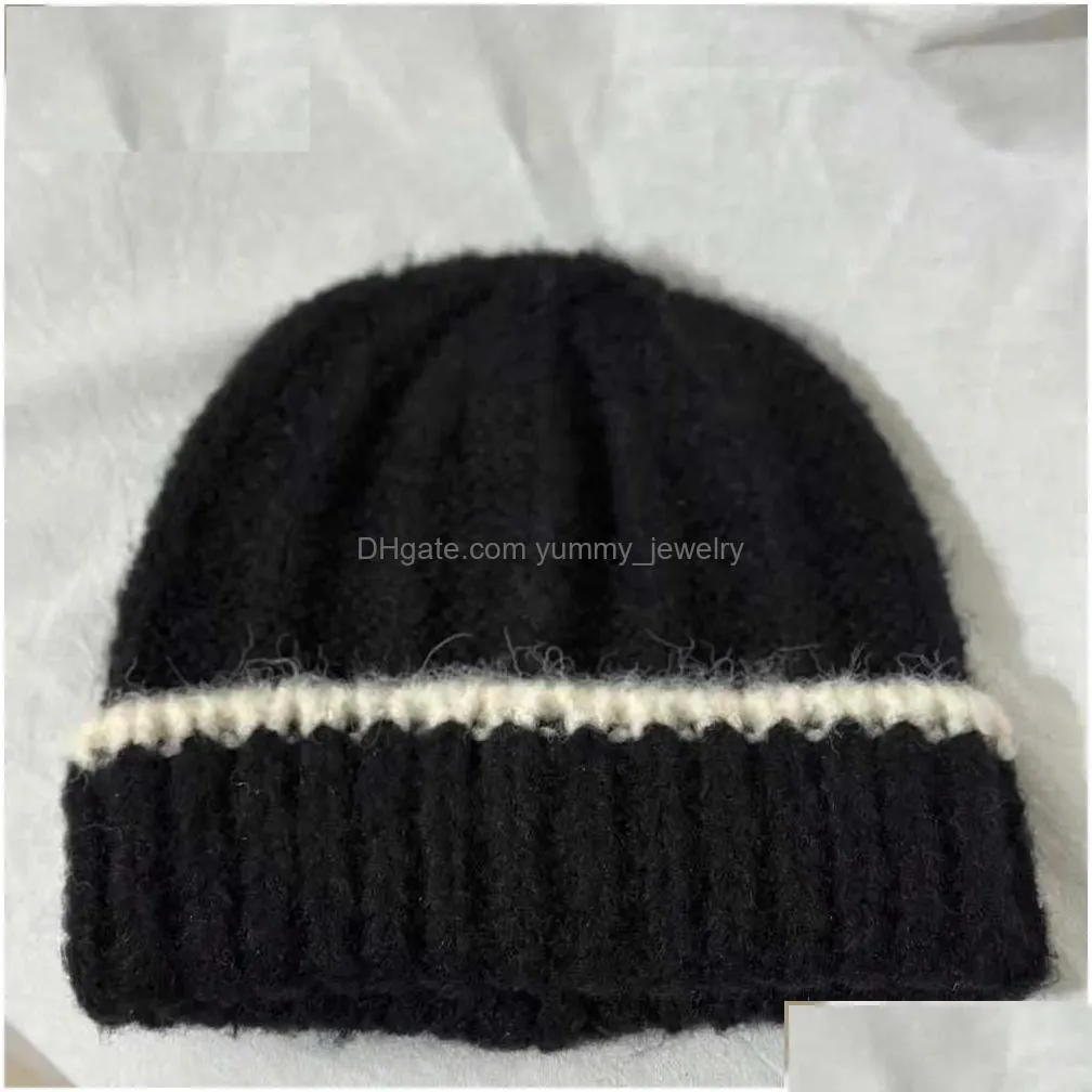 Beanie/Skull Caps Beanie/Skl Caps Winter Warm Beanies Casual Short Thread Hip Hop Hat Adt Men Female Wool Knitted Skl Cap Elastic Uni Dhwoj