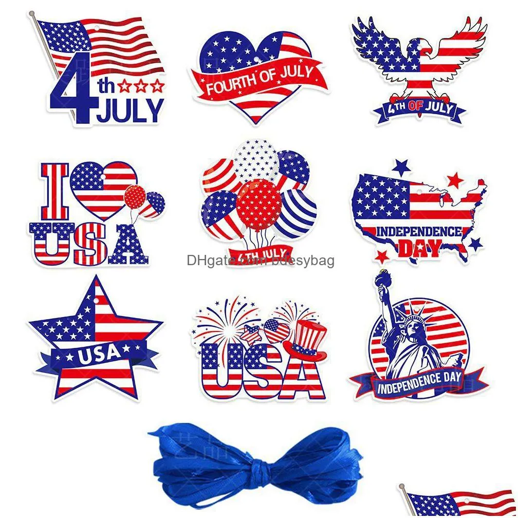 Banner Flags Memorial Day Decorations Hanging Supplies For 4Th Of Jy Independence Home Office Decoration Drop Delivery Home Garden Fes Dhbwd