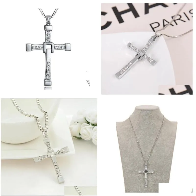 Pendant Necklaces Pretty Necklace For Men Fast And Tourette Dominic Toretto Cross  Pendant Necklaces Drop Delivery Jewelry Ne Dhlef