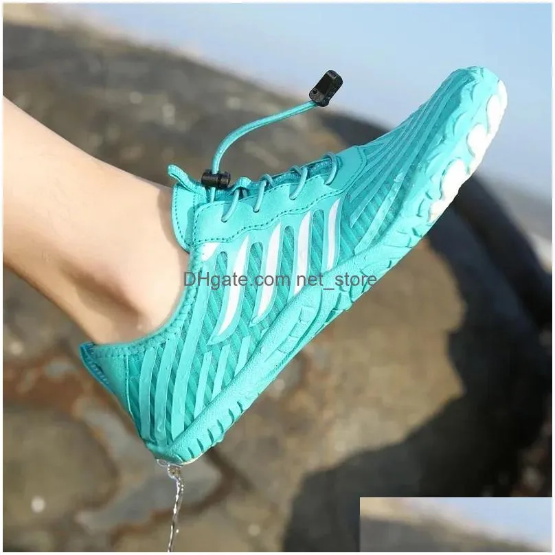 water shoes men sneakers barefoot outdoor beach sandals upstream aqua shoes quick-dry river sea diving swimming big size 240109