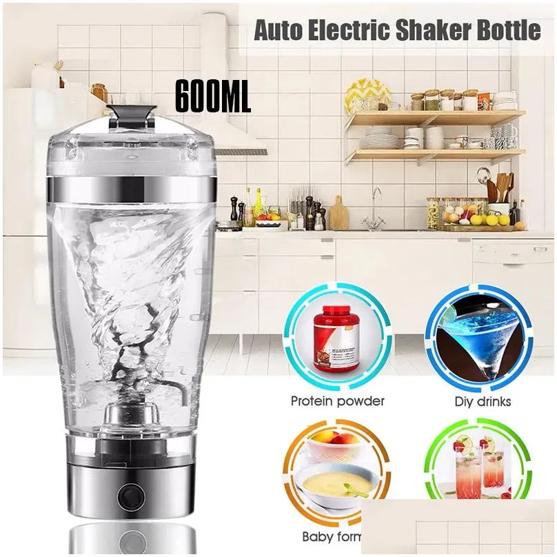 portable vortex electric protein shaker mixer bottle detachable cup11
