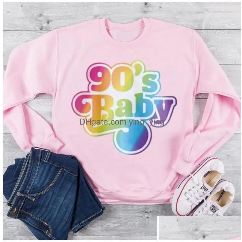 womens hoodies 30th birthday sweatshirt 90s baby retro colors 1991 the nineties - hello dirty thirty unisex crewneck cotton