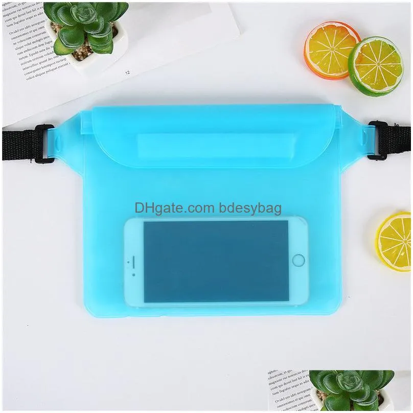 Other Home Storage & Organization Waist Waterproof Phone Bag 3 Layers Sealing Drift Diving Swimming Underwater Dry Shoder For Drop Del Dh0Sw