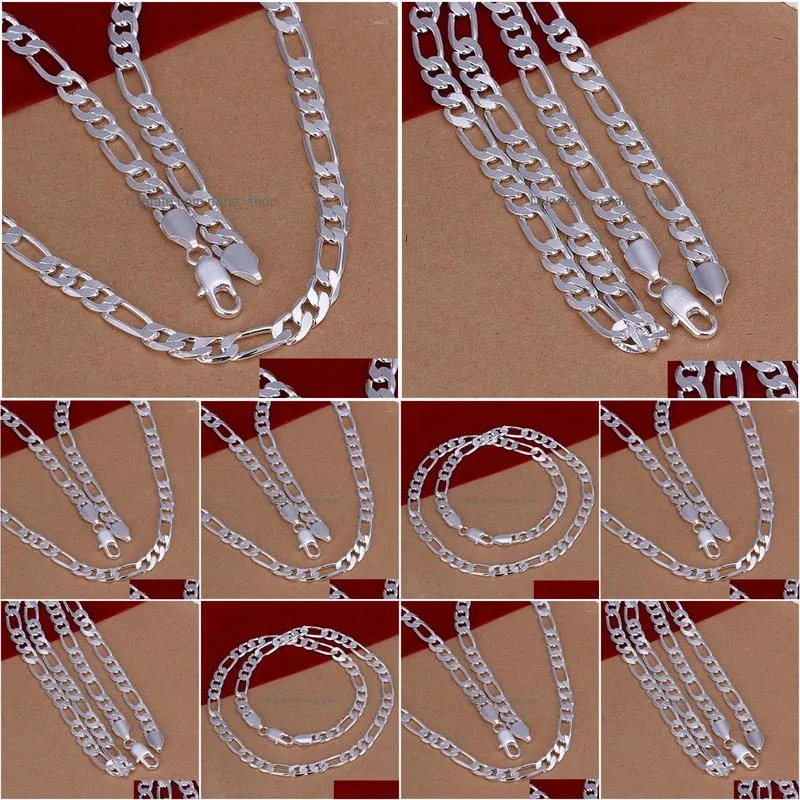 Chains Wholesale High Quality Wedding Noble Women Men 8Mm Chain Man Charm Sier Plated Necklace Fashion Jewelry Cute N018 Drop Delivery Dhtiq