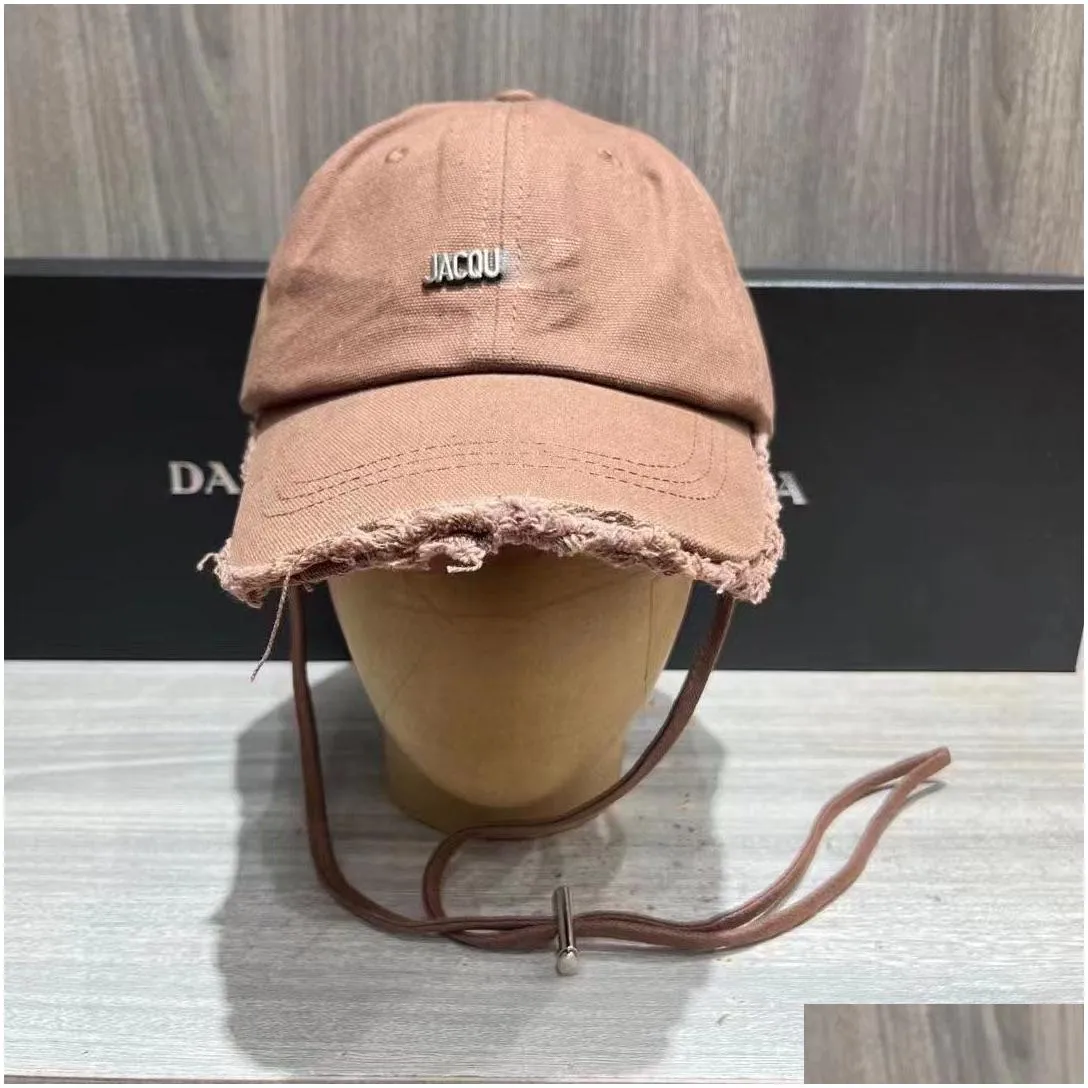women`s summer fashion designer ball cap men`s candy outdoor vacation sports metal letter printing hat eaves worn out craft casquette