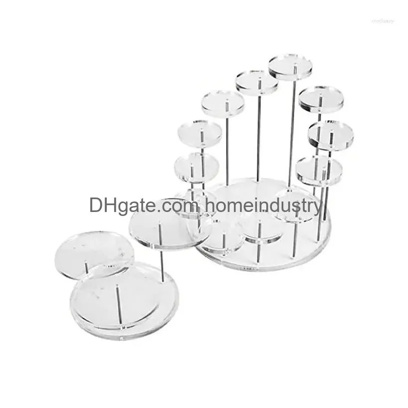 Other Bakeware Bakeware Tools Cupcake Stand Acrylic Display Jewelry Organizer Showcase Cake Dessert Storage Rack Holder Party Decorati Dhtsh