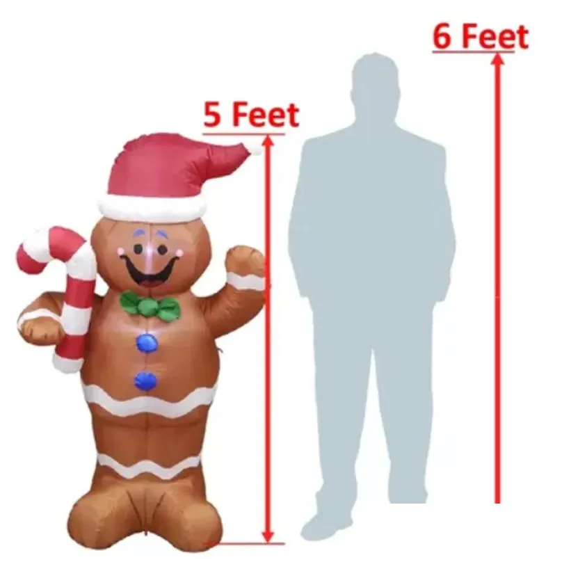 Christmas Decorations 2.4M Nt Inflatable Snowman Blow Up Toy Santa Claus Christmas Decoration For Els Supper Market Entertainment Venu Dhjer