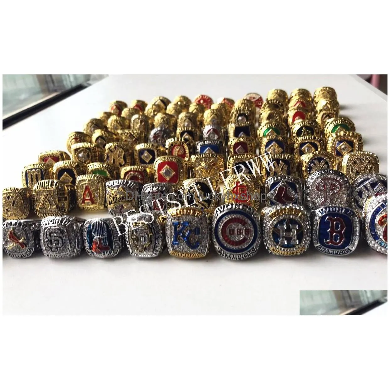 120pcs 1903 - 2023 world series baseball team championship ring set souvenir men fan gift