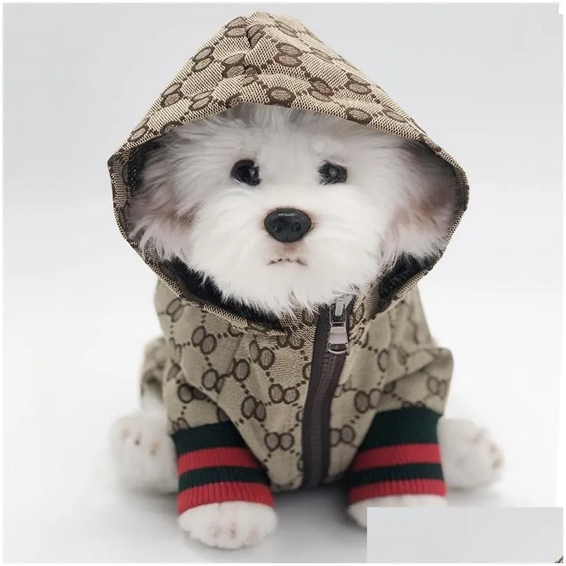 Dog Apparel Fashion Dog Apparel Classic Vintage Puppy Dresses Pet Outdoor Casual Esigner Letters Printed Couples Styles Shirts For Ted Dhniu