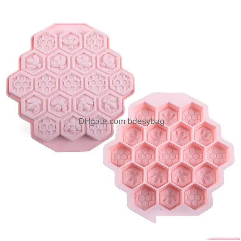 Other Bar Products Bar Sile Ice Tube Molds 19 Grid Bee Honeycomb Shape Bpa Flexible Trays For Whiskey Cocktail Drop Delivery Home Gard Dhync