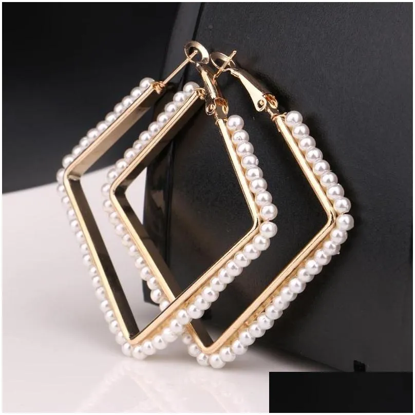 Hoop & Huggie Earrings Hoop For Women Fashion 18K Gold/Sier Plated Nice Drop Delivery Jewelry Earrings Dh1Bx