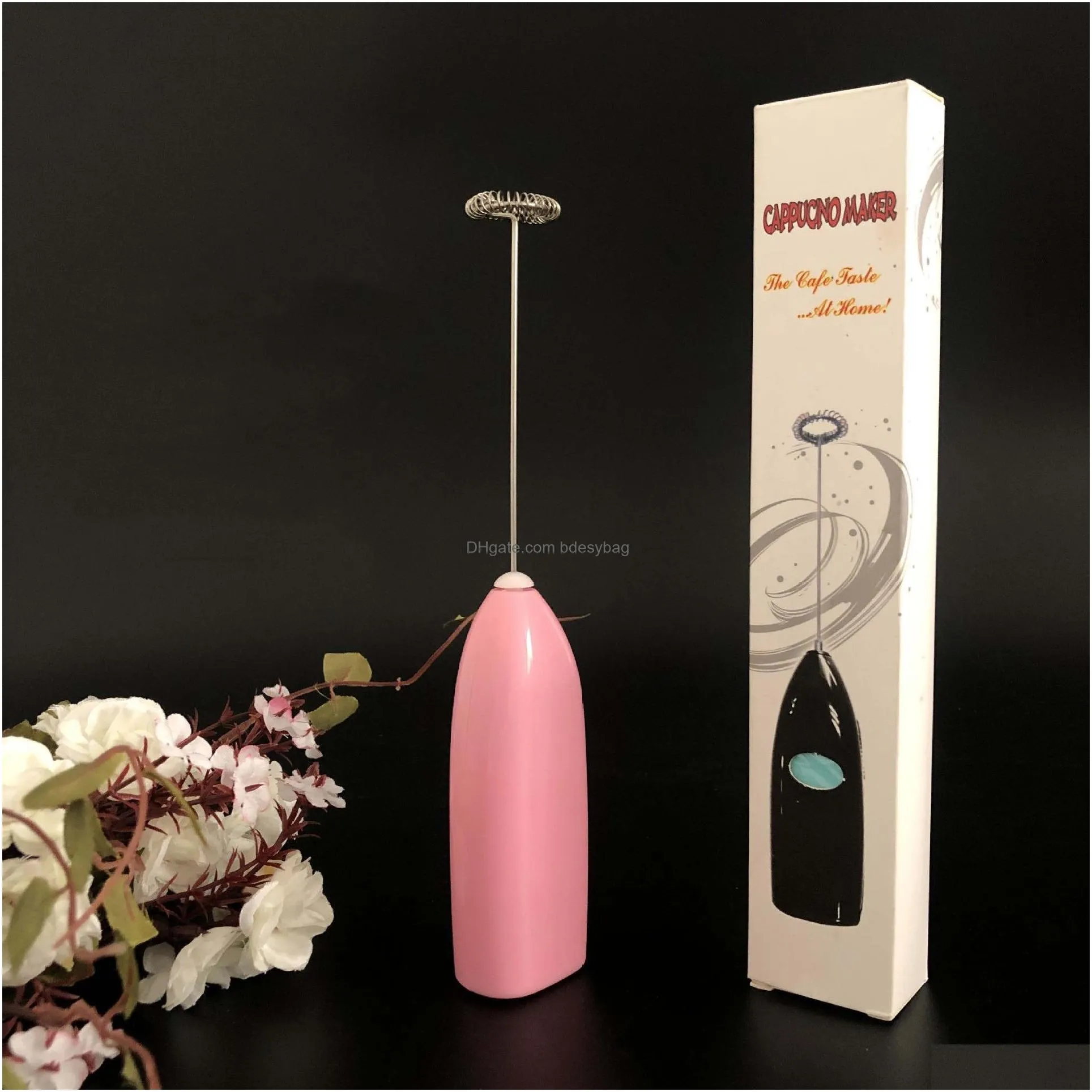 Egg Tools Handheld Whisk Electric Home Small Baking Cake Mixer Cream Matic Milk Coffee Mini Frother Drop Delivery Dhh9N