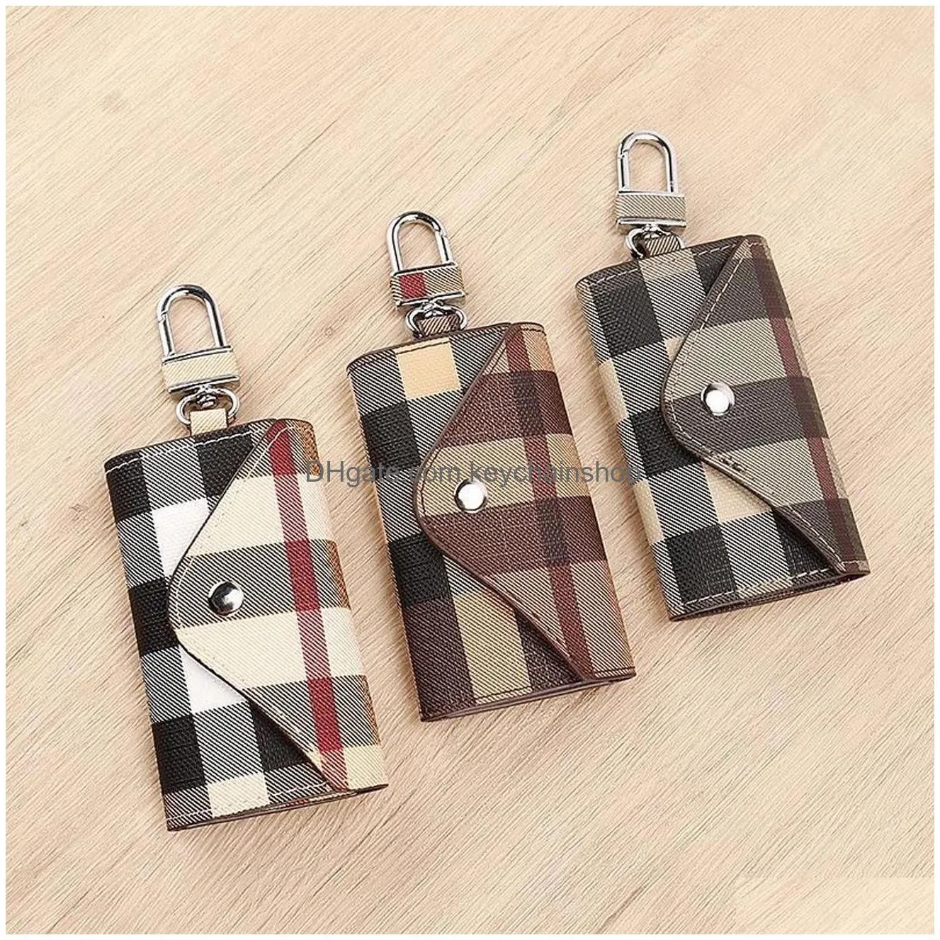 Keychains & Lanyards Keychains Lanyards Luxurys Coin Purse Letter Printing Metal Buckle Handmade Uni Designer Men Women Pendant Key C Dhpkd