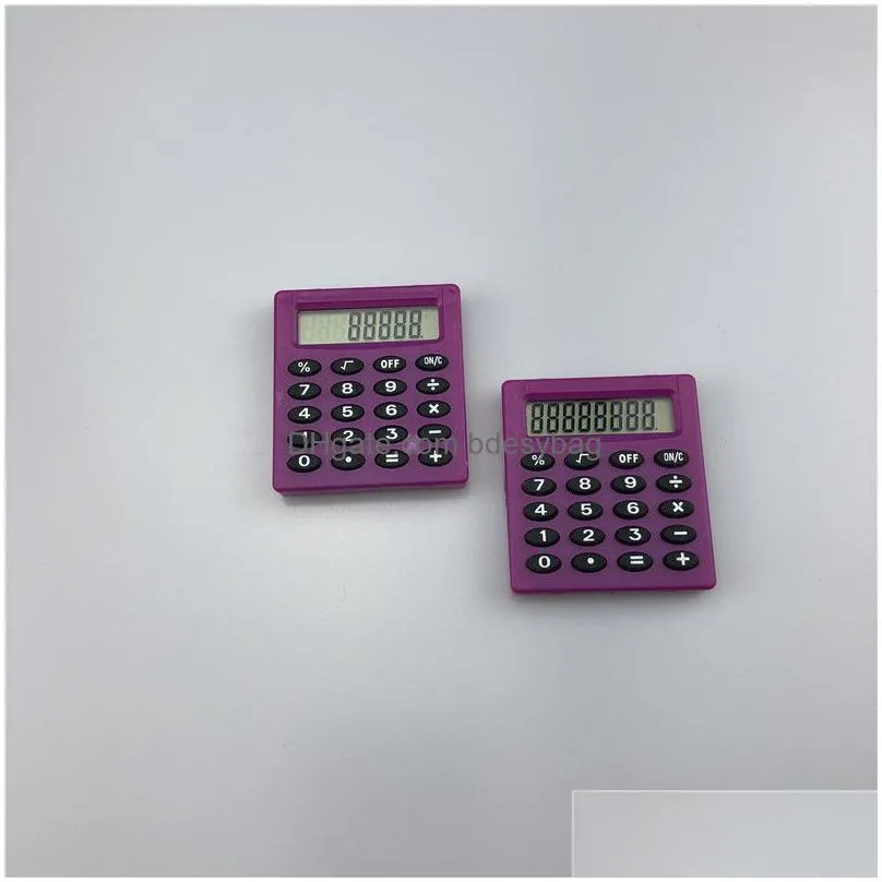 Calculators Wholesale Portable Pocket Scientific Calcator Small Square Student Exam Learning  Digit Mini Office School Drop D Dhowq