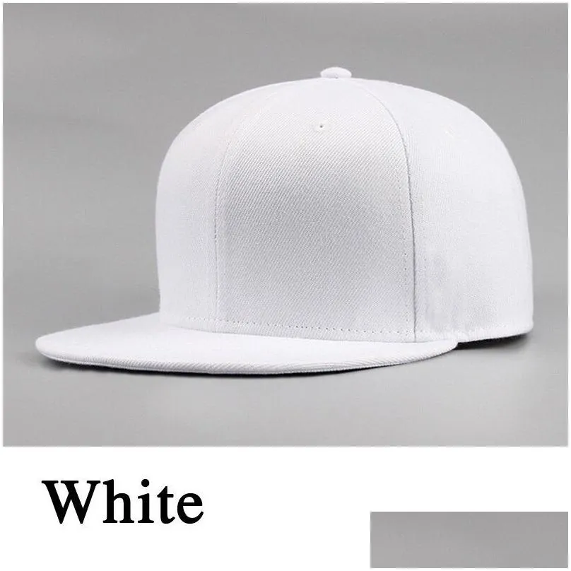 Ball Caps Ly Sports Baseball Cap Blank Plain Solid Snapback Golf Street Hat Men Women1 Drop Delivery Dhv6Z