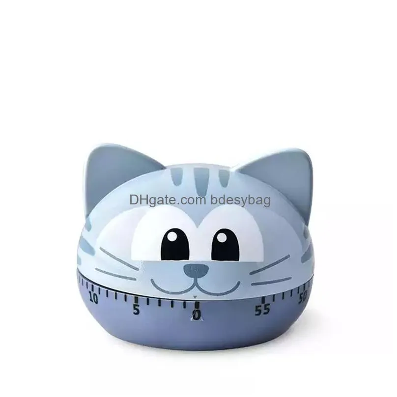 Kitchen Timers Creative Cute Cartoon Animal Timer Time Management Mechanical Kitchen Countdown Baking Reminder Drop Delivery Home Gard Dh46P